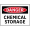 Electromark Danger Sign, 7 in Height, 10 in Width, Vinyl, English S138FF - alternate 3