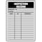 See All Industries Tag, Inspection, Aluminum, 4 1/4 in H x 3 in W, White, Rectangle, 25 PK IL-GENE - alternate 2