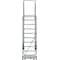 Ballymore 133 in H Steel Rolling Ladder, 10 Steps, 450 lb Load Capacity 103214P - alternate 4