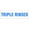 Brady DOT Handling Label, Triple Rinsed, Paper, 2-7/8" W, 7/8" H 31257LS - alternate 2