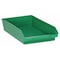 Quantum Storage Systems Shelf Storage Bin, Polypropylene, Green, 4 in H, 11 1/8 in W, 17 7/8 in L QSB110GN - alternate 5