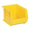 Quantum Storage Systems Hang & Stack Storage Bin, Polypropylene, Yellow, 7 in H, 8 1/4 in W, 10 3/4 in L QUS239YL - alternate 1