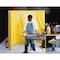 Singer Safety Welding Screen, Vinyl, 9 ft. W., 6 ft. H., 13 oz/sq yd, 150 Degrees F Withstand Temp., Yellow 12-285596 - alternate 3