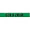 Zoro Select Barricade Tape with Reel, Cold Zone, Green, 3 in Wide x 1,000 ft Length, Polyethylene, 4 mil B3104G387-200 - alternate 1