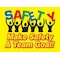 Accuform Safety Poster, Make Safey A Team Goal, 17 in H x, 22 in W, Plastic SP124520L - alternate 1