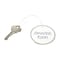 Avery Dennison Key Tag, Heavy Stock Paper/Metal, White, Round, 500 PK 14316 - alternate 1
