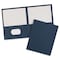 Avery Dennison Two-Pocket File Folder, Dark Blue, PK25 47985 - alternate 1