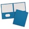Avery Dennison Two-Pocket File Folder, Light Blue, PK25 47986 - alternate 1