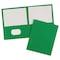 Avery Dennison Two-Pocket File Folder, Green, PK25 47987 - alternate 1