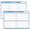 At-A-Glance Undated Horizontal Erasable Wall Planner, 36 x 24, White/Blue Sheets, Undated, 90/120-Day PM239-28 - alternate 1