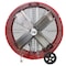 Maxx Air Barrel Air Circulator Fan, Mobile Mount, 36 in Blade Dia, 120V, 6,300/9,000 cfm, Non-Oscillating BF36DD RED - alternate 1