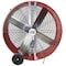 Maxx Air Barrel Air Circulator Fan, Mobile Mount, 42 in Blade Dia, 120V, 9,500/13,300 cfm, Non-Oscillating BF42BD RED - alternate 1