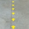 Brady Floor Marking Tape, Polyester, Solid, Yellow, 2 in W., 8 mil Thickness, 100 PK 104415 - alternate 3
