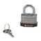 Brady Keyed Padlock, Open, Rectangular Steel Body, Hardened Steel Shackle, 23/32 in W 123272 - alternate 2