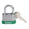 Brady Keyed Padlock, Open, Rectangular Steel Body, Hardened Steel Shackle, 23/32 in W 143128 - alternate 2