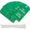 Brady Cylinder Status Tag, Lockout Tagout, Polyester, 5 3/4 in H x 3 in W, 3/8 in Dia., Green, White 17926 - alternate 2