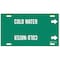 Brady Pipe Marker, Cold Water, Grn, 6 to 7-7/8 In 4029-F - alternate 2