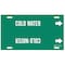 Brady Pipe Marker, Cold Water, Green, 10 to 15 In 4029-H - alternate 3