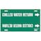 Brady Pipe Mrkr, Chilled Water Return, 6 to7-7/8 4023-F - alternate 3