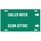 Brady Pipe Marker, Chilled Water, Gn, 6to7-7/8 In 4022-F - alternate 5