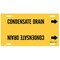 Brady Pipe Marker, Condensate Drain, 8to9-7/8 In 4036-G - alternate 2