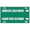 Brady Pipe Mrkr, Domestic Cold Water, 8to9-7/8In 4048-G - alternate 5