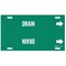 Brady Pipe Marker, Drain, Green, 8 to 9-7/8 In 4055-G - alternate 2