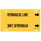 Brady Pipe Marker, Hydraulic Line, Y, 8to9-7/8 In 4083-G - alternate 2