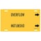 Brady Pipe Marker, Overflow, Yel, 6 to 7-7/8 In 4104-F - alternate 4
