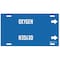 Brady Pipe Marker, Oxygen, Blue, 8 to 9-7/8 In 4107-G - alternate 6