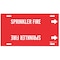 Brady Pipe Marker, Sprinkler Fire, Red, 10to15 In 4127-H - alternate 6
