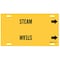 Brady Pipe Marker, Steam, Yellow, 8 to 9-7/8 In 4129-G - alternate 5