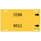Brady Pipe Marker, Steam, Yellow, 10 to 15 In 4129-H - alternate 2