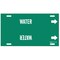 Brady Pipe Marker, Water, Green, 6 to 7-7/8 In 4155-F - alternate 4
