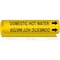 Brady Pipe Mrkr, Domestic Hot Water, 1/2 to1-3/8 5675-O - alternate 2