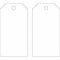 Brady Blank Shipping Tag, Polyester, 5-3/4" H x 3" W, White, Rectangle, 25 PK 76198 - alternate 2