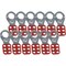Brady Lockout Hasp, Red, Steel, 6 Max. No. of Padlocks, 3/8 in Max. Shackle Dia., 1 1/2 in Jaw Clearance 65376 - alternate 2