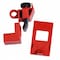 Brady Clamp-On Breaker Lockout, Single Pole, Red, 120/277V AC, Pack 6 65965 - alternate 2