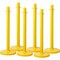 Zoro Select Barrier Post, 40 In. H, Yellow, PK6 80944 - alternate 2