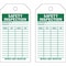 Zoro Select Tag, Safety, Polyester, 3 in H x 5 3/4 in W, White, Rectangle, 10 PK 5KR79 - alternate 3