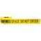 Zoro Select Barricade Tape, Do Not Enter, Yellow, 3 in Wide x 1,000 ft Length, Polyethylene, 3 mil 91257 - alternate 1