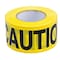 Zoro Select Barricade Tape, Caution, Yellow, 3 in Wide x 200 ft Length, Polyethylene, 3 mil 15Y432 - alternate 1
