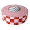Zoro Select Flagging Tape, No Legend, Red/White, 1 3/16 in Wide x 300 ft Length, Vinyl, 2 mil CKWR-200 - alternate 1