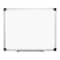 Mastervision Dry Erase Board, Porcelain, 47 13/64 in, 94 1/2 in, Aluminum Frame, White, Matte CR1501170MV - alternate 1