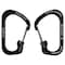Nite Ize Locking Carabiner Clip, Black, 1-3/32 in CSL2-01-R6 - alternate 1