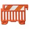Zoro Select Crowd/Traffic Control Barricade, Polyethylene, 9 lb, Orange CSP-SW38-O-HIPFRHL - alternate 1