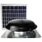 Maxx Air 433 CFM Solar Powered Roof Mount Power Attic Ventilator with Panel in Black CXSOLRFBLKUPS - alternate 1