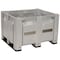 Decade Products Bulk Container 25.4 cu ft Volume Cap., 48 in L, 40 in W, 31 in H, Plastic, Gray C0130DDL-104 - alternate 1