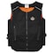 Ergodyne Cooling Vest, Cotton/Polyester, Cold Pack Inserts, Up to 2 hr Max Cooling Time, Zipper Closure 6255 - alternate 1