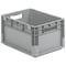 Ssi Schaefer Solid & Stackable Straight Wall Storage Container, 11.5 gal, 24 in L x 16 in W x 9 in H, Gray ELB6220.GY1 - alternate 1
